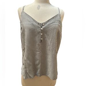 Old Navy Black and White Striped Camisole